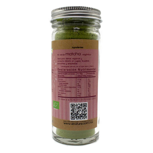 Té Matcha Orgánico Enature 55 g